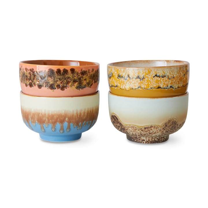 4 Boles 70's Ø13,5 cm - Seabreeze - HKliving