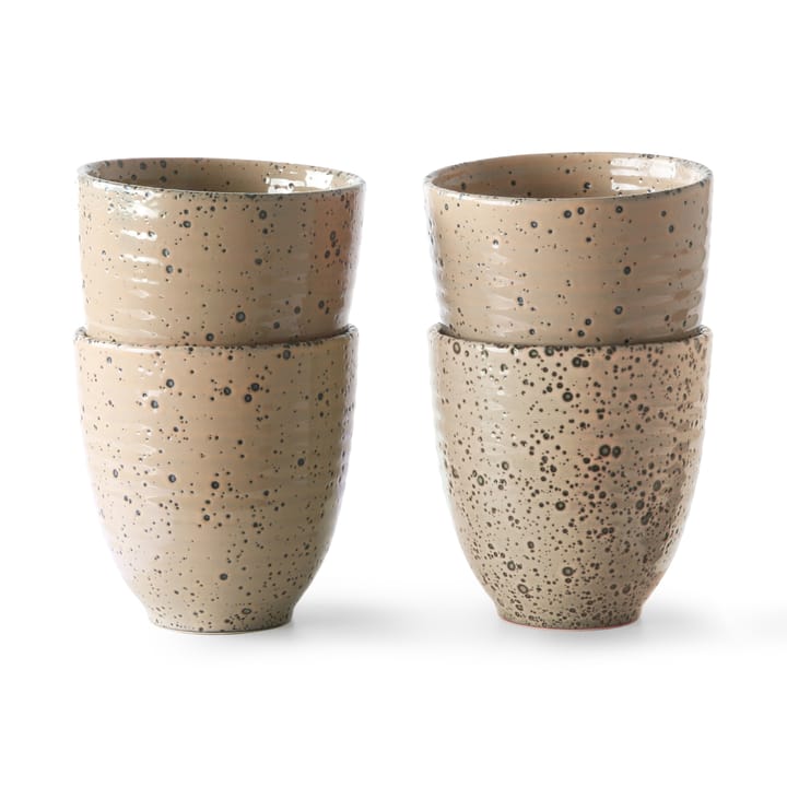 4 Tazas Gradient 29,5 cl, Taupe HKliving