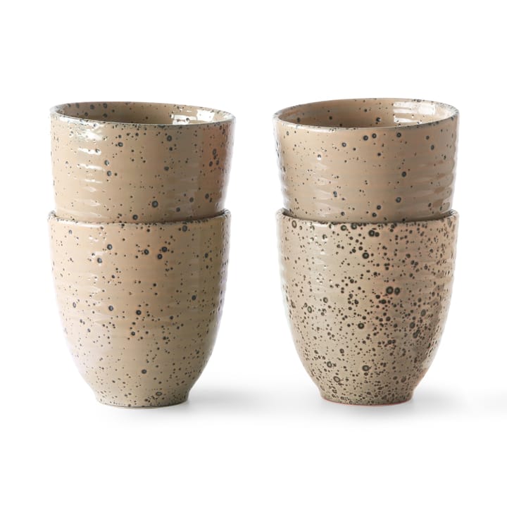 4 Tazas Gradient 29,5 cl - Taupe - HKliving