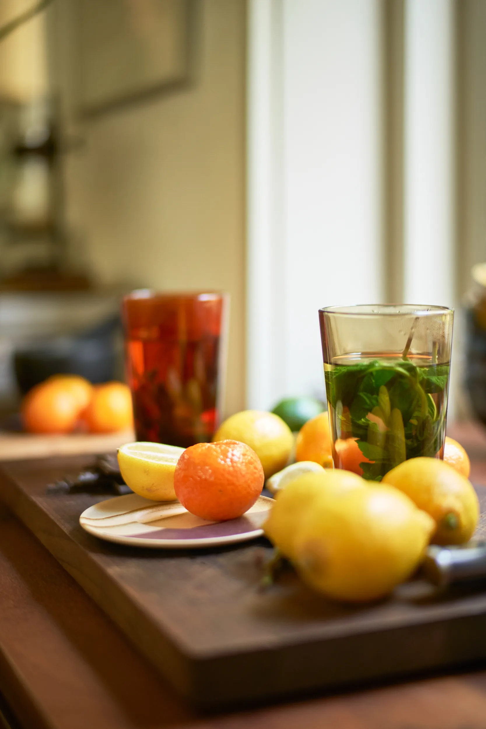 4 Vasos de té 70's 20 cl, Mud brown HKliving