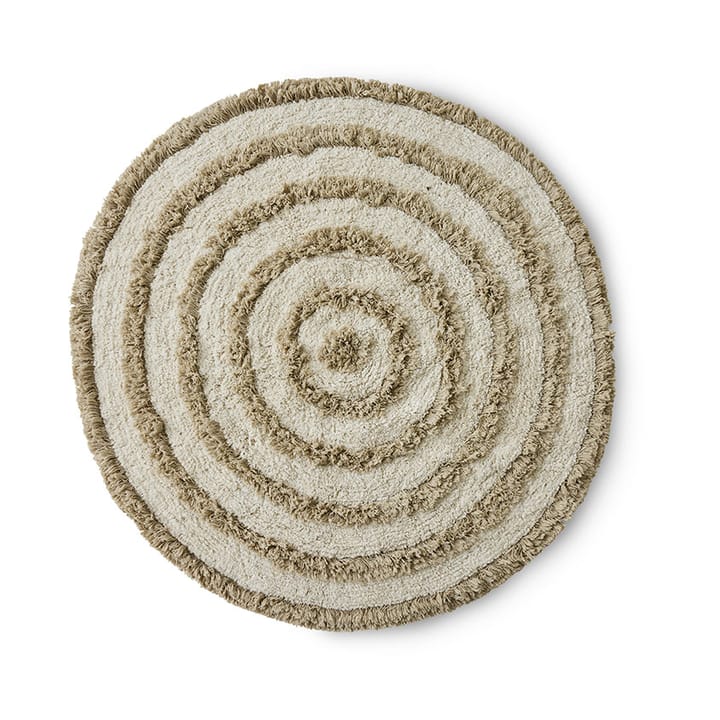 Alfombra de baño HK Living Ø120 cm - Cream - HKliving