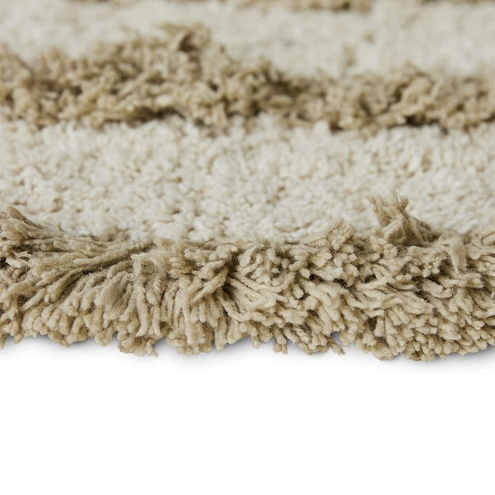 Alfombra de baño HK Living Ø120 cm, Cream HKliving