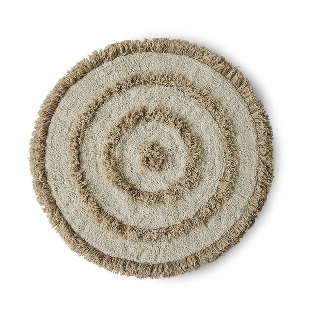 Alfombra de baño HK Living Ø80 cm - Cream - HKliving