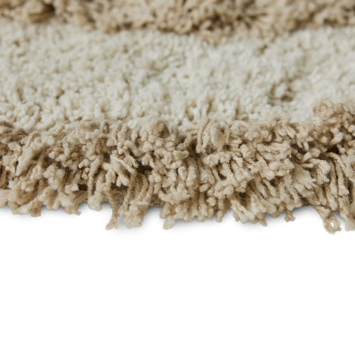 Alfombra de baño HK Living Ø80 cm, Cream HKliving
