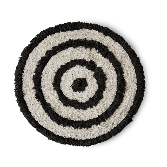 Alfombra de baño HK Living Ø80 cm - Monochrome - HKliving