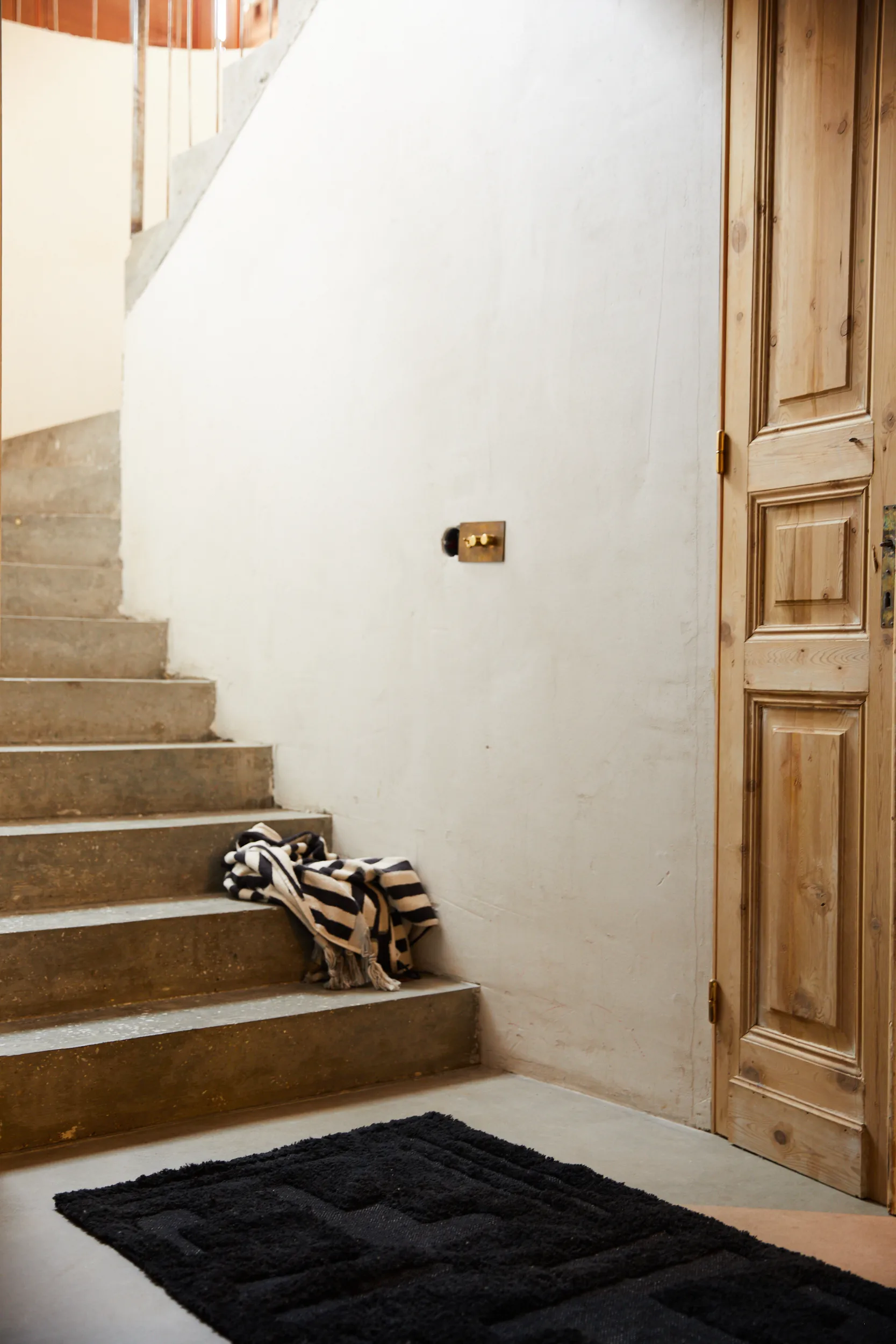 Alfombra de baño Simplicity 70x120 cm, Black HKliving