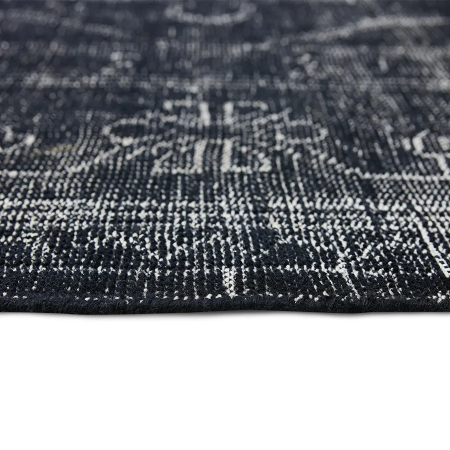 Alfombra de lana Hkliving 200x300 cm, Black-grey HKliving