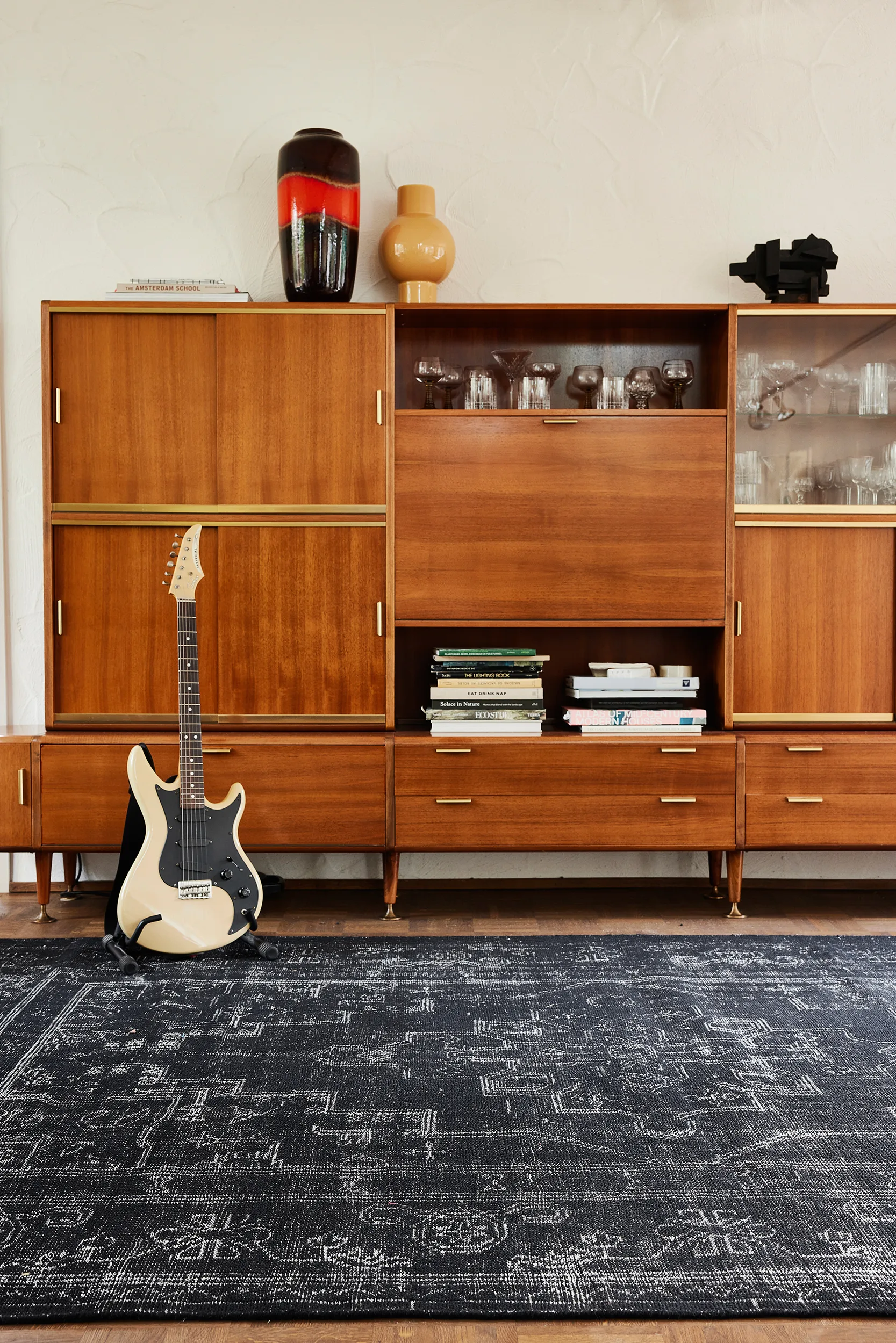 Alfombra de lana Hkliving 200x300 cm, Black-grey HKliving