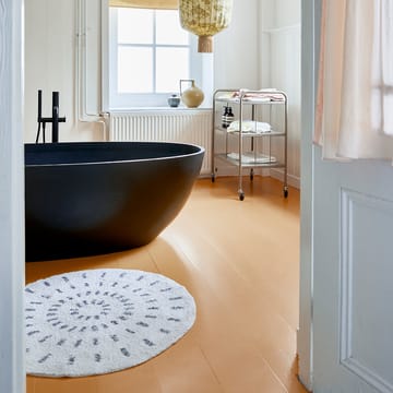 Alfombrilla de baño Swirl Ø60 cm - negro-blanco - HKliving