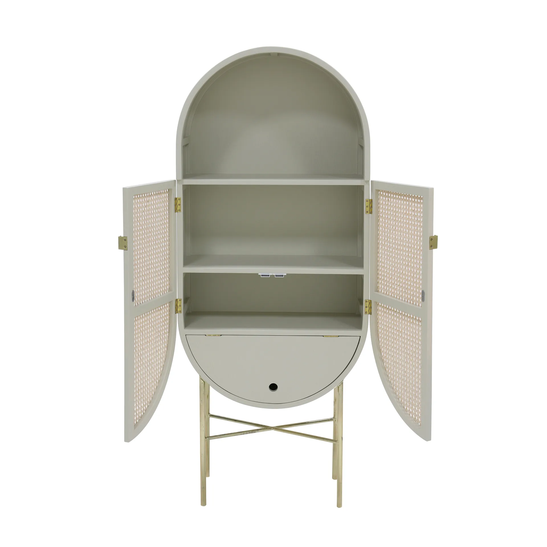 Armario Hkliving retro ovalado, Gris verdoso HKliving