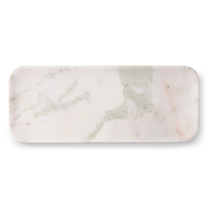 Bandeja de mármol HKliving 30x12 cm, blanco-verde-rosa HKliving