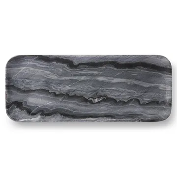 Bandeja de mármol HKliving 30x12 cm - gris - HKliving