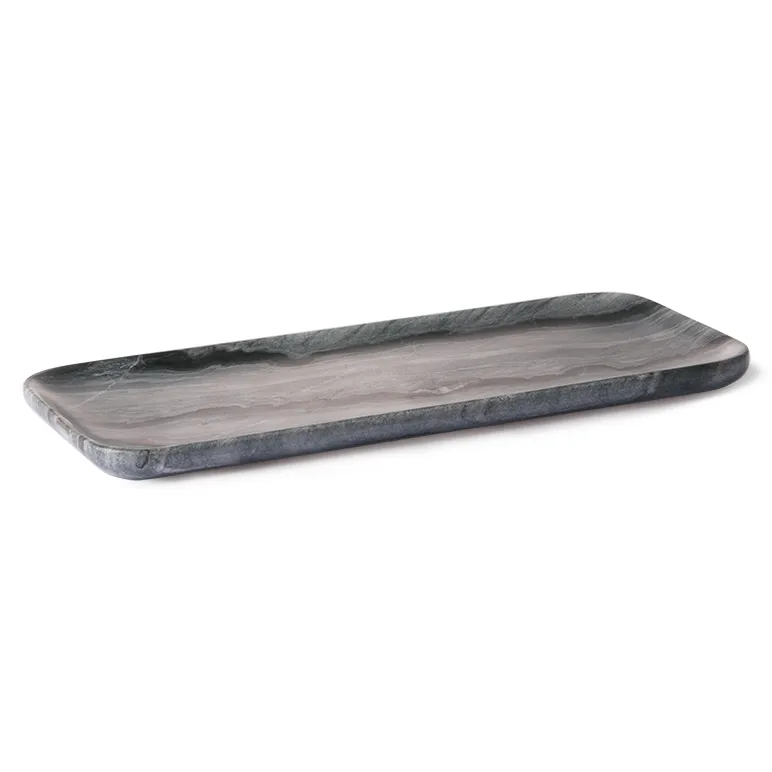 Bandeja de mármol HKliving 30x12 cm, gris HKliving