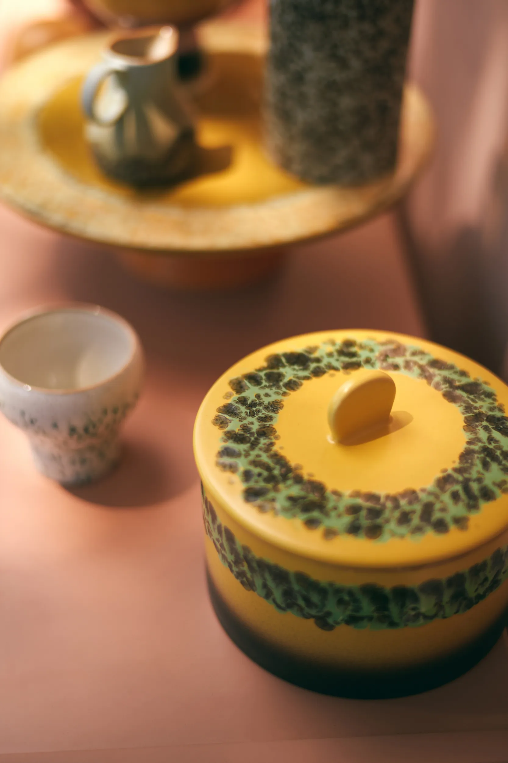 Bote de galletas 70's cookie jar Ø17 cm, Kelp HKliving