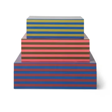 Caja de almacenaje con tapa 3 piezas - Dusk - HKliving