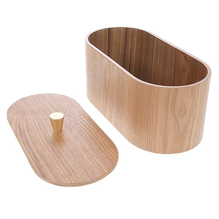 Caja de madera con tapa HKliving, marrón oscuro HKliving