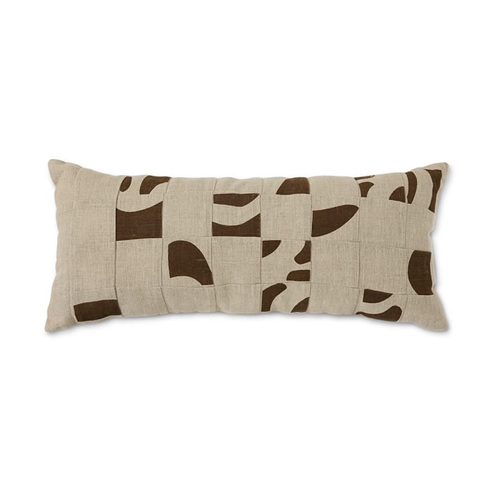 Cojín Natural patched 30x70 cm - Beige - HKliving