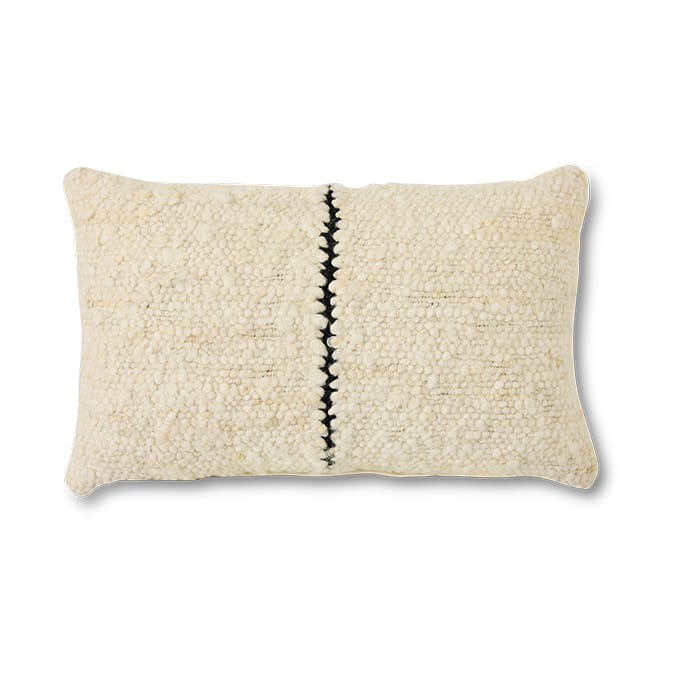Cojín Natural wool striped 30x50 cm - White - HKliving