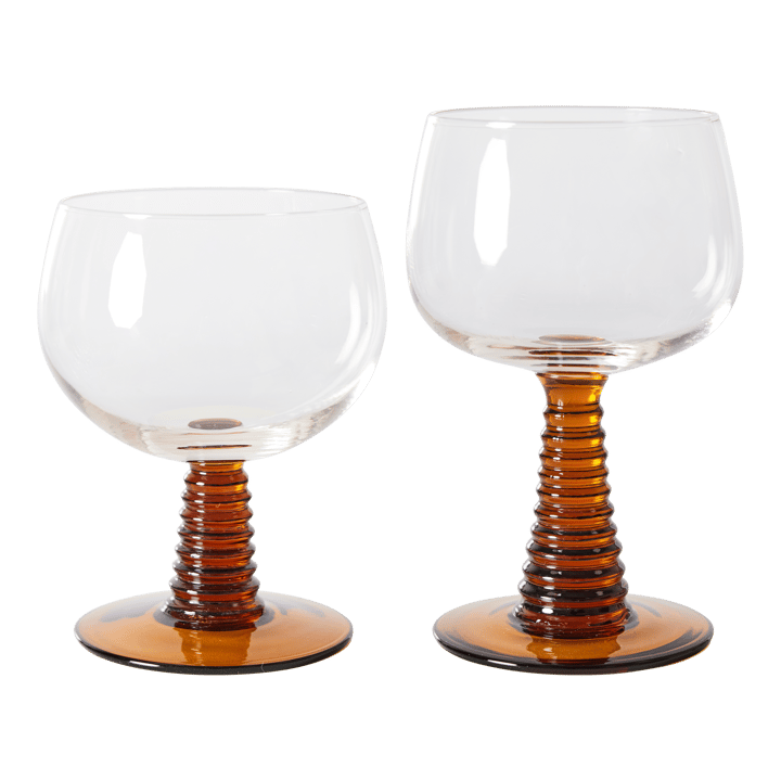 Copa de vino Swirl baja, Ochre HKliving