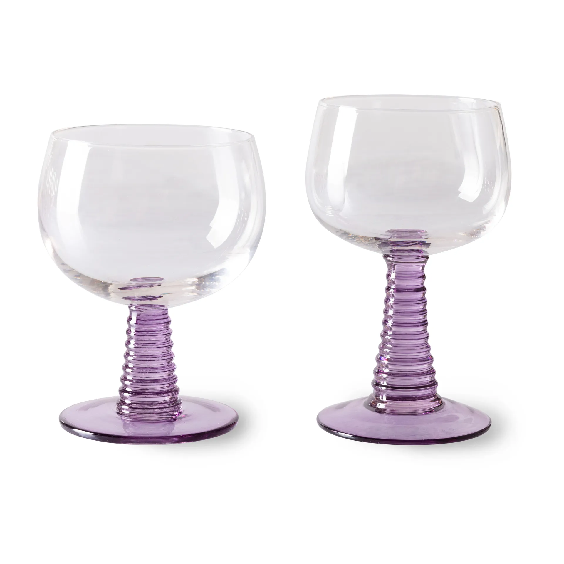Copa de vino Swirl baja, Purple HKliving