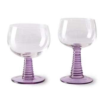 Copa de vino Swirl baja - Purple - HKliving