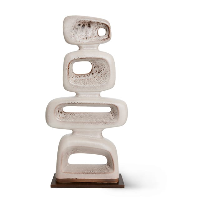 Escultura de cerámica 57 cm, Reactive brown HKliving