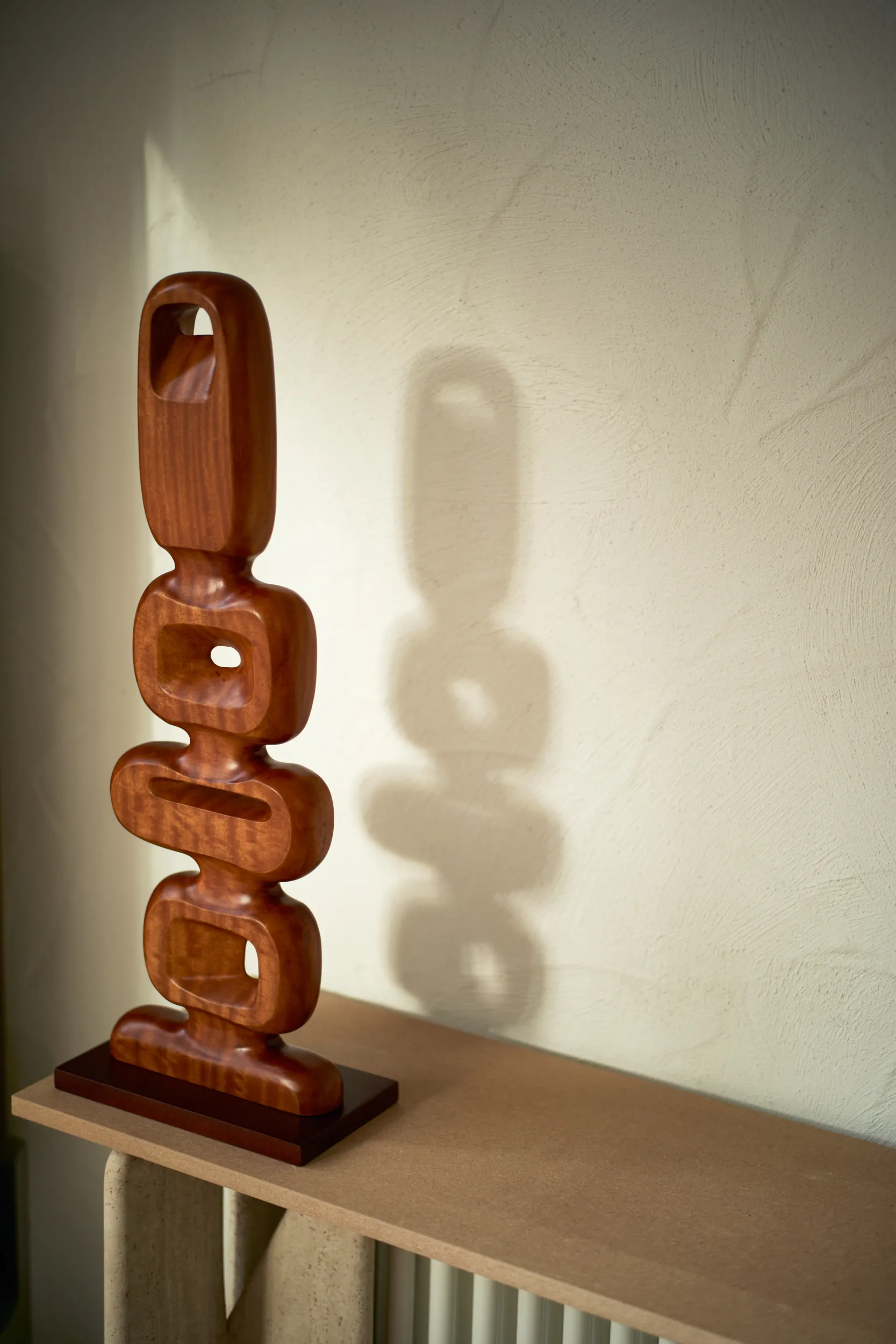 Escultura de madera tallada a mano 71 cm, Brown HKliving