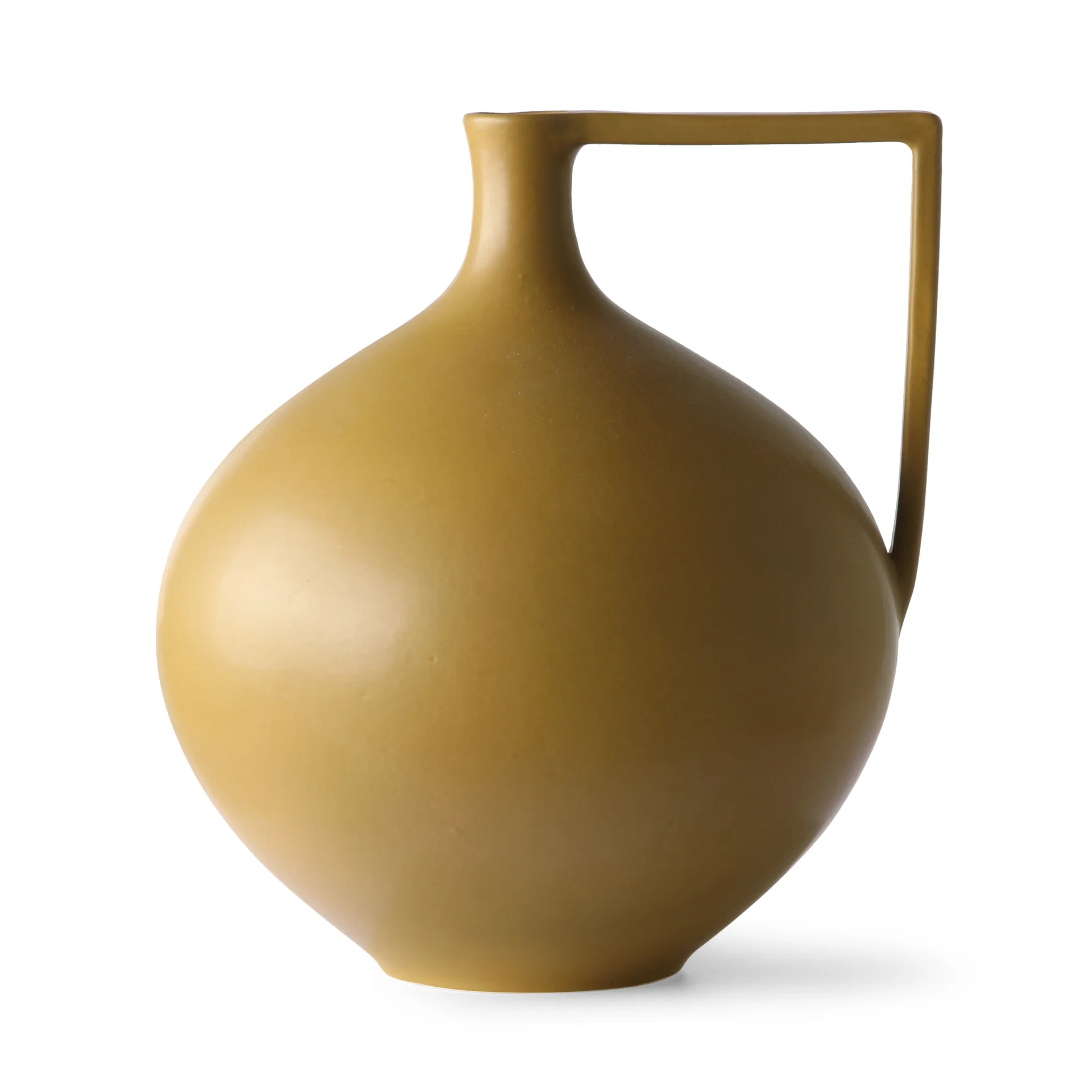 Jarrón Ceramic Jar L 26,5 cm, Mustard HKliving
