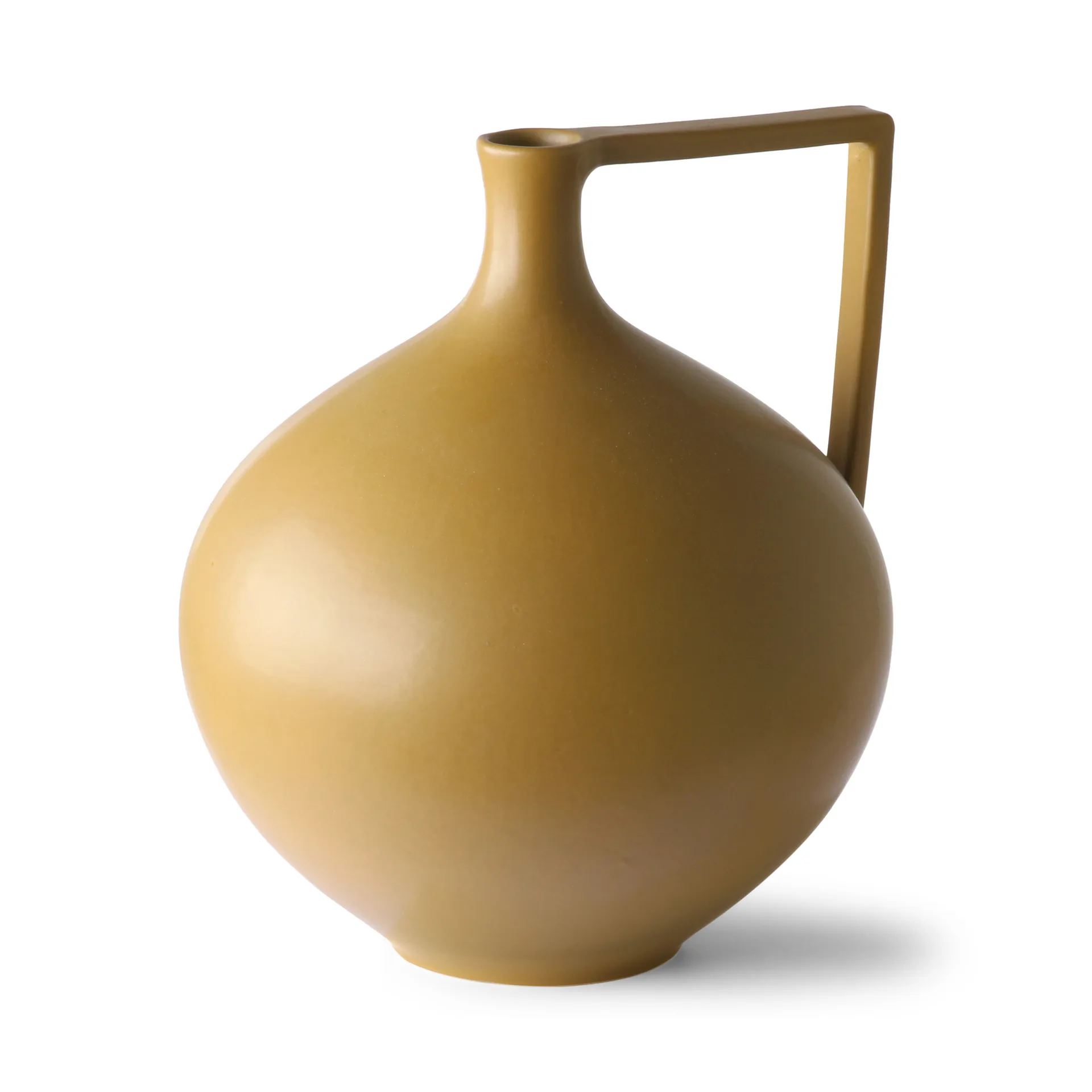 Jarrón Ceramic Jar L 26,5 cm, Mustard HKliving