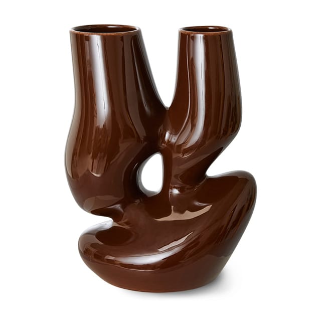 Jarrón Ceramic organic large 25 cm - Espresso - HKliving