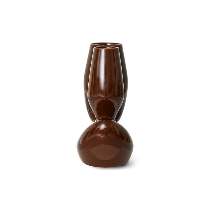 Jarrón Ceramic organic large 25 cm, Espresso HKliving