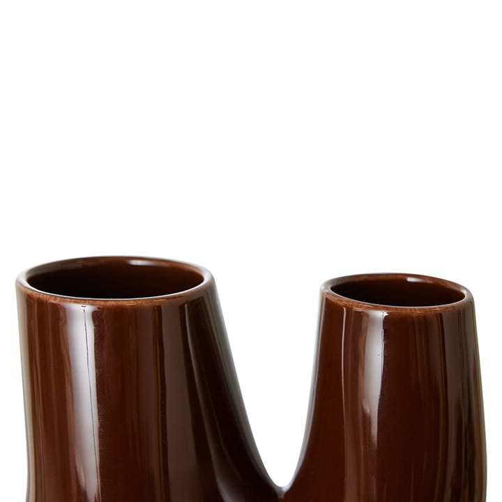Jarrón Ceramic organic large 25 cm, Espresso HKliving
