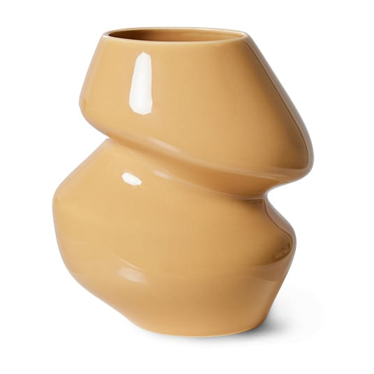 Jarrón Ceramic organic small 19 cm, Cappuccino HKliving