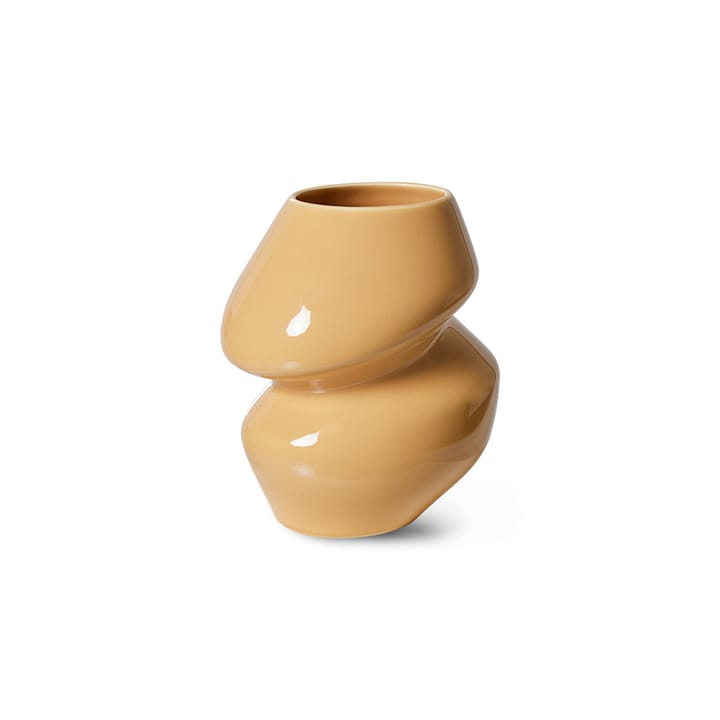 Jarrón Ceramic organic small 19 cm, Cappuccino HKliving