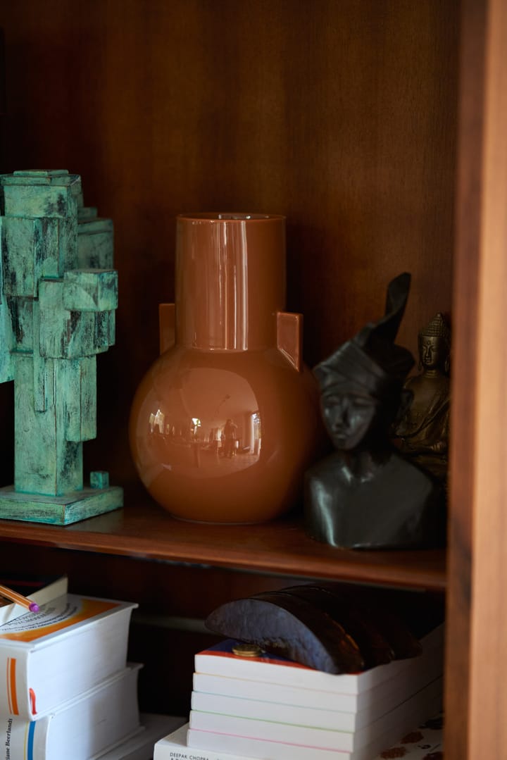 Jarrón Ceramic small 26 cm, Caramel HKliving