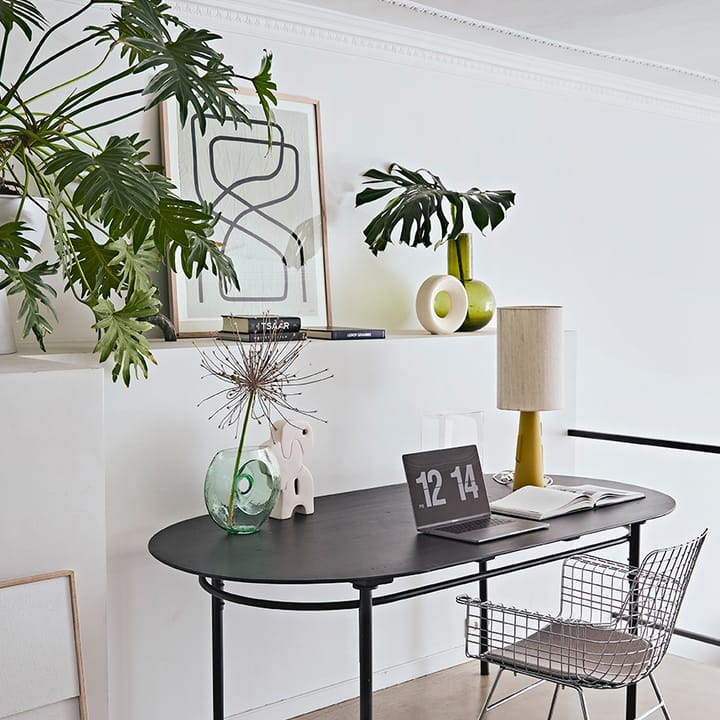 Jarrón Circle M 24,5 cm, White speckled HKliving