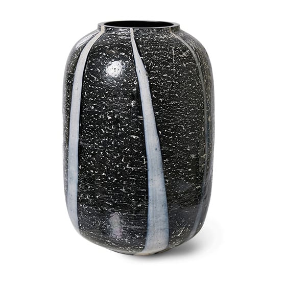 Jarrón de vidrio HKliving monochrome Ø17 cm, Black-white HKliving