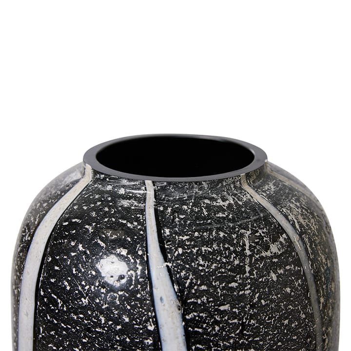 Jarrón de vidrio HKliving monochrome Ø17 cm, Black-white HKliving