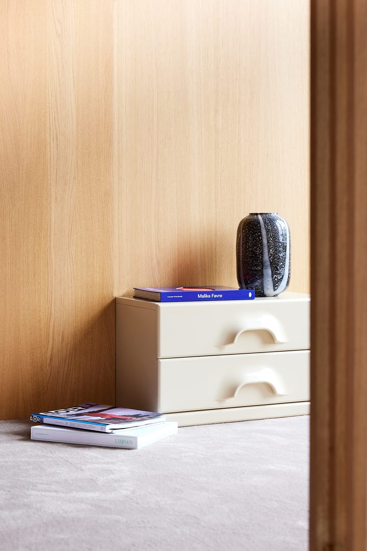 Jarrón de vidrio HKliving monochrome Ø17 cm, Black-white HKliving