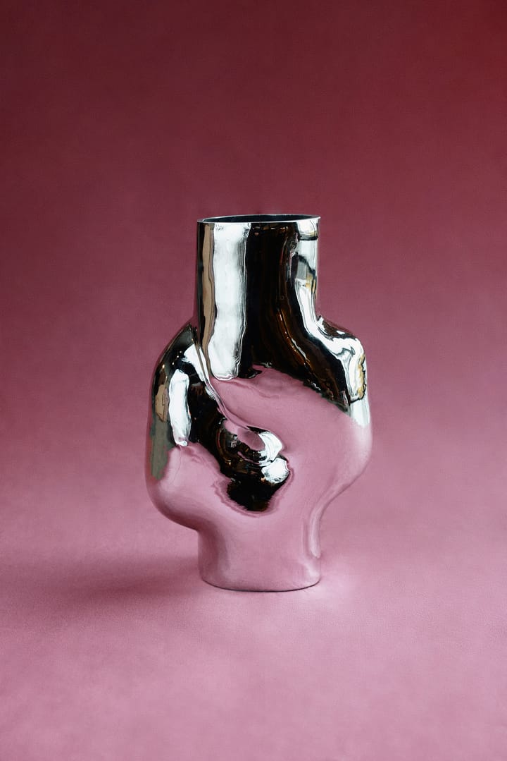 Jarrón Gleam high, Chrome HKliving