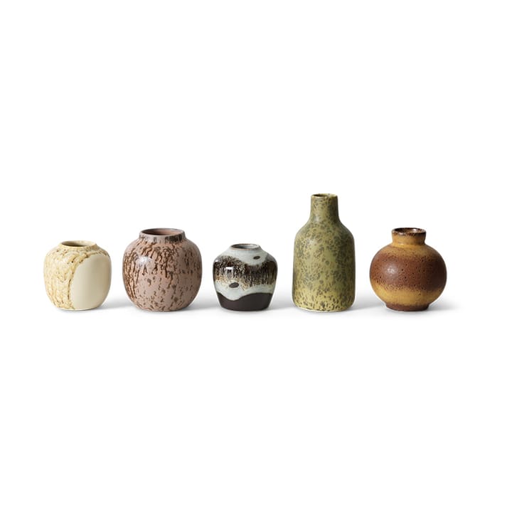 Jarrones 70's small 5 piezas - Pursuit - HKliving