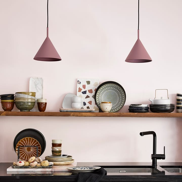 Lámpara de techo Triangle M, Matt purple HKliving