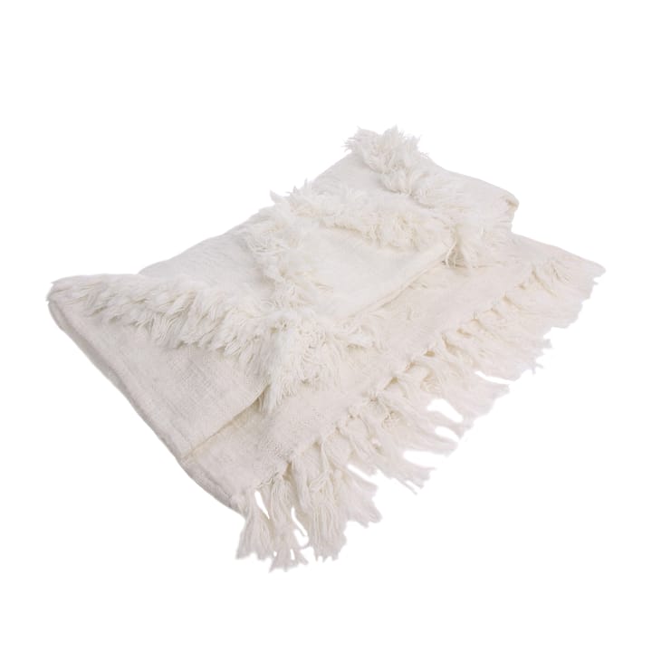 Manta con flecos HKliving, blanco HKliving