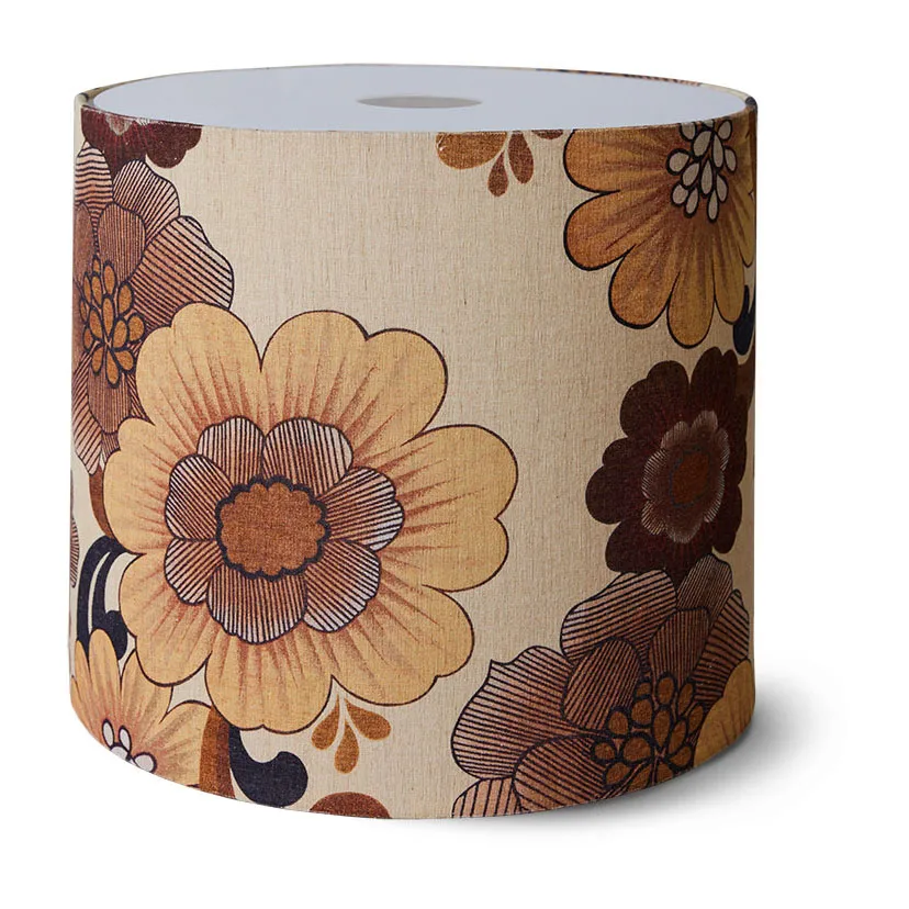 Pantalla de lámpara Vintage flowers, Ø52 cm HKliving
