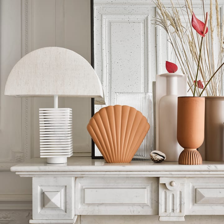 Pie de lámpara Ribbed, blanco HKliving