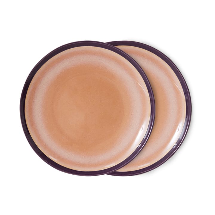Plato 70's Ø27,5 cm 2 piezas - Bedrock - HKliving