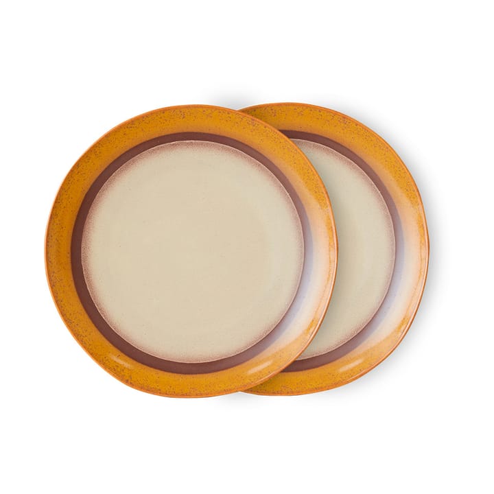 Plato 70's Ø27,5 cm 2 piezas - Coconut - HKliving