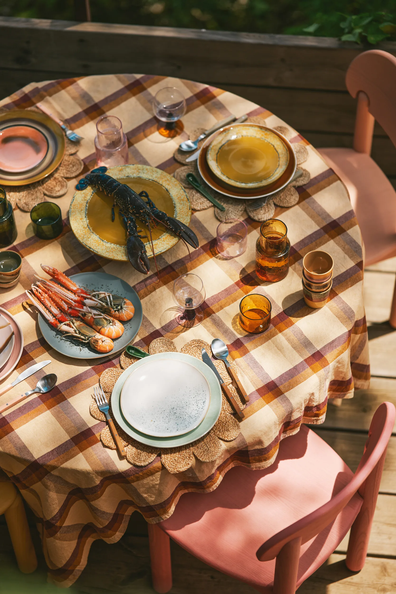 Plato 70's Ø27,5 cm 2 piezas, Palms HKliving