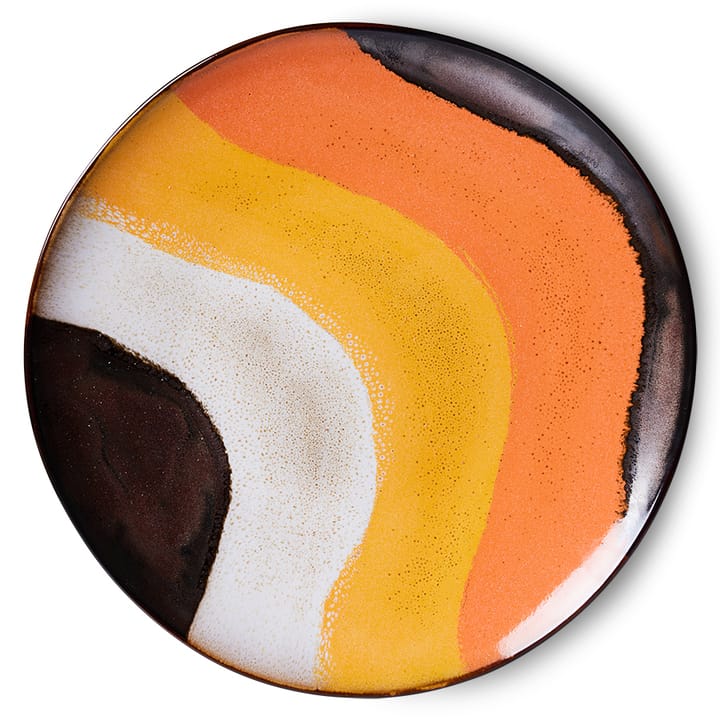 Plato 70's Ø27,5 cm 2 piezas, Retro wave HKliving