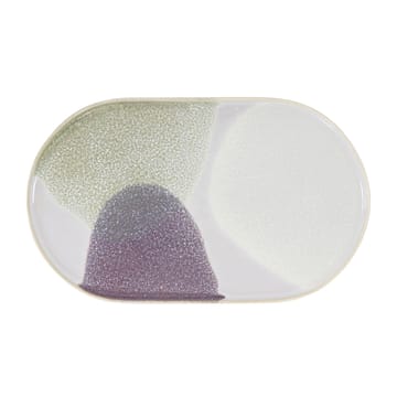 Plato de cena ovalado Gallery ceramics - verde / morado - HKliving